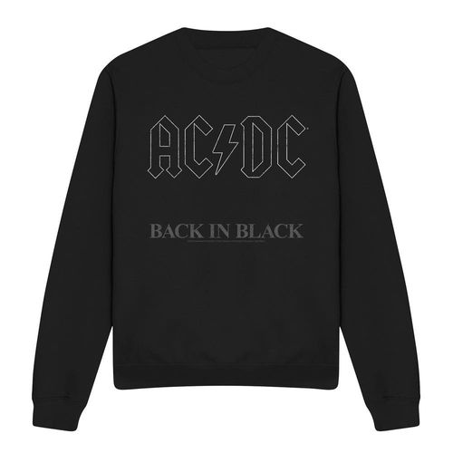 AC/DC Unisex Sweatshirt Back In Black voor volwassenen (Zwart)