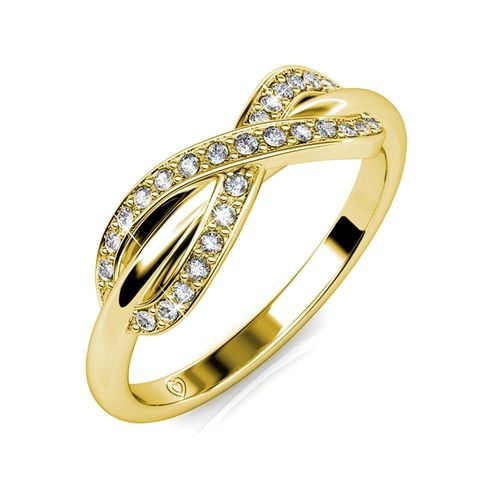 Trist Ring - Goud en Kristal