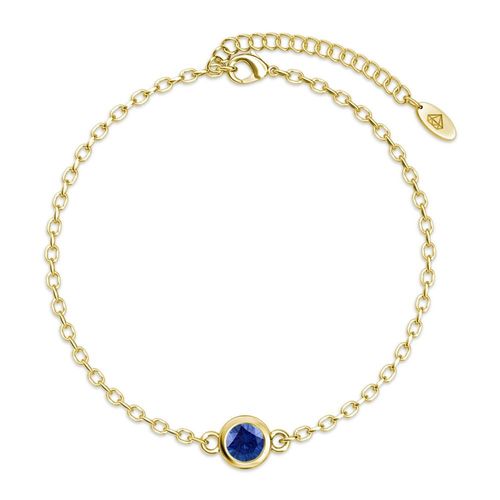 Geboortesteen armbanden - Goud en blauw