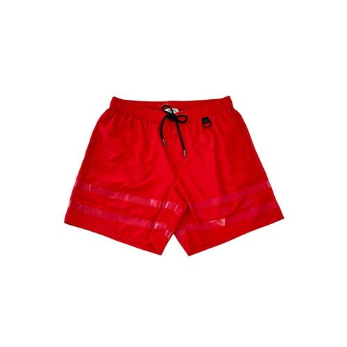 Badehose mit reflektierenden Banddetails