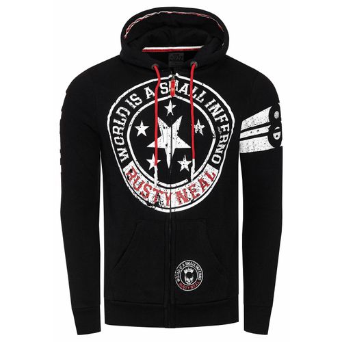 Sweatvest met prints aan de voorkant