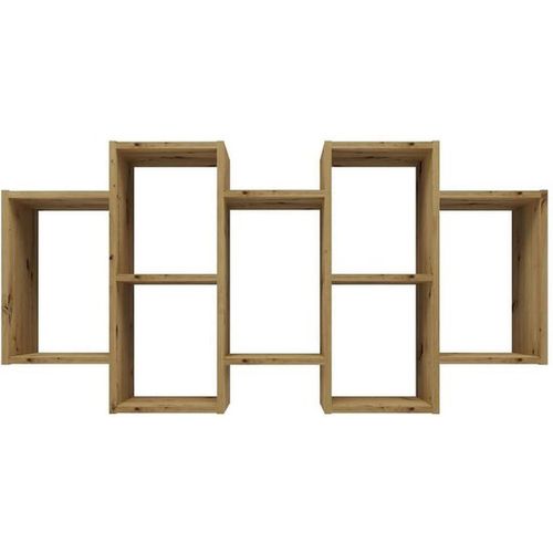 Moderne wandplank mit sieben Fächern für Büro- und Heimgebrauch