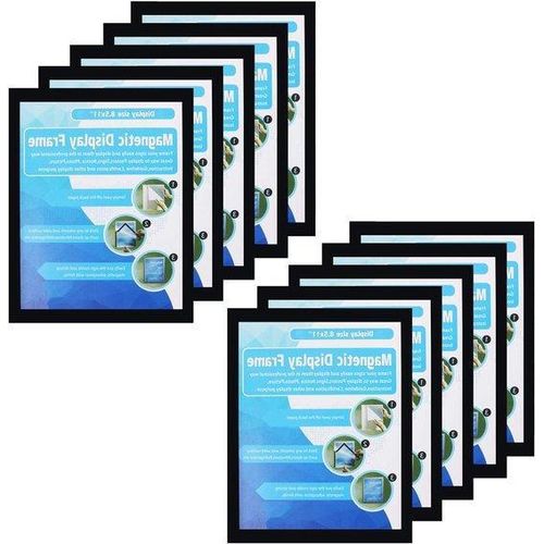 Magnetische Documenthouders - Sterke Magnetische Rand - 8,5x11 Zoll - Schwarz