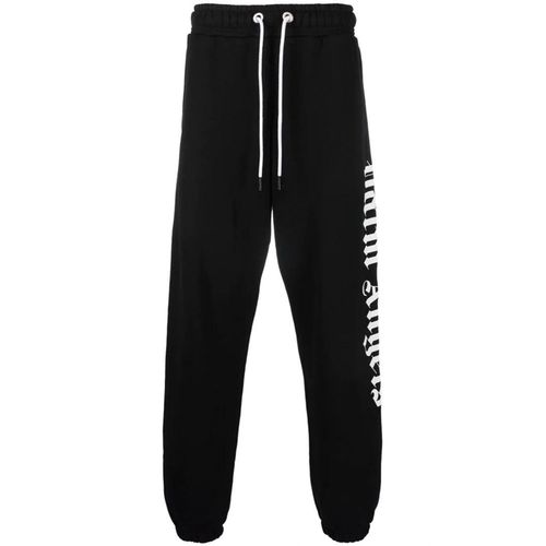 Palm Angels joggingbroek met zijlogo in zwart