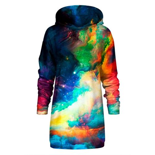 "Colorful Space" Oversize Hoodie-Kleid
