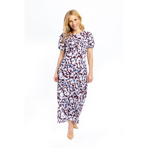 Eva Smudge Print Midikleid