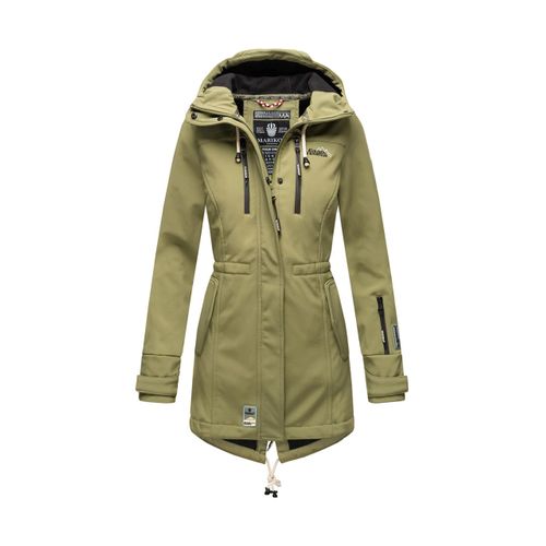 Marikoo lange Damen Steppjacke Abendsternchen mit abnehmbarer Kapuze