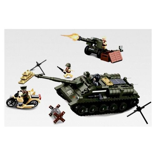 Klemmbausteine WWII - Kampf um Kursk, Spielset, Klemmbausteine, Soldaten, mit Spielfigur, Army WWII, Mehrfarbig