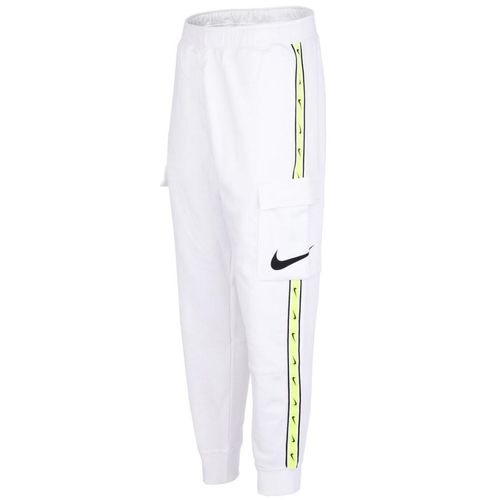 Nike getapete benen witte joggingbroek