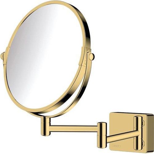 Edelgold-Spiegel mit Reflektionslicht und Glättung.