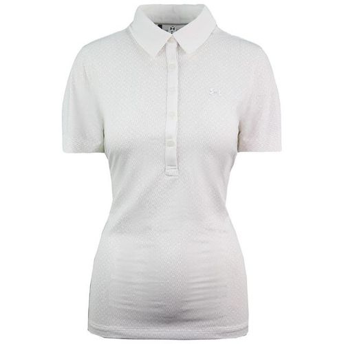 Under Armour HeatGear Zinger Golf Fitted Polo Shirt Dames Crème Top 1272340 103