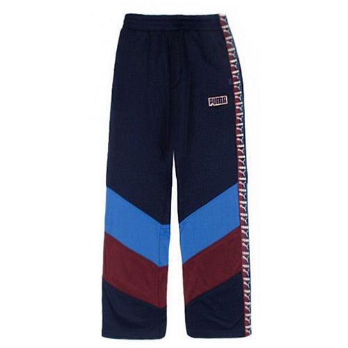 Puma x Rihanna Fenty Womens Navy Broek met wijde pijpen