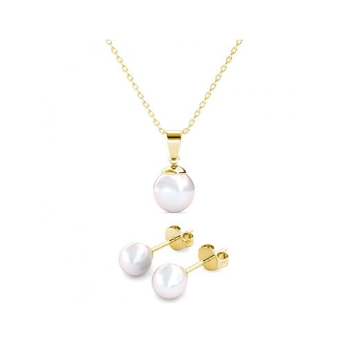 Perlmuttset - Gold und Kristall