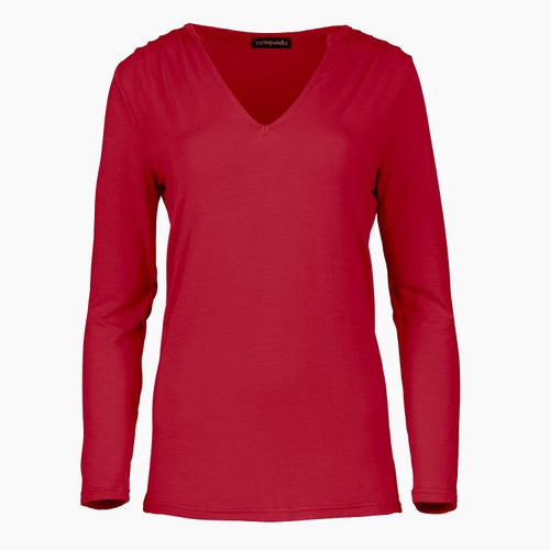 Rode Jersey V Hals Top