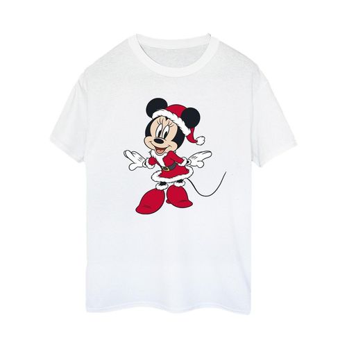 Disney Dames/Dames Minnie Mouse Kerst Vriendje T-shirt (Wit)