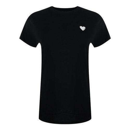 Moschino T-shirt Mit Kleinem Weißen Herzlogo