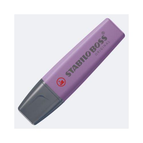 STABILO® BOSS ORIGINAL Textmarker NatureCOLORS Wildflower, Keilspitze, Strichstärke 2-5 mm, Schreibfarbe violett, Anti-Dry-Out Technologie, 1 Stück