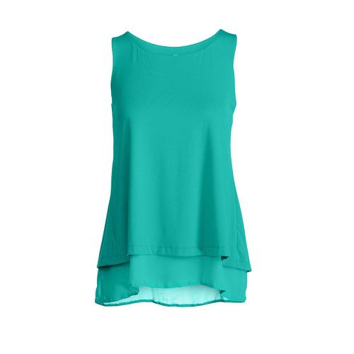 Mehrlagiges ärmelloses Top