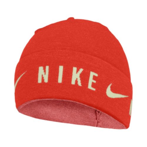 Nike U Gebreide Dri-FIT muts met manchet (Rood)
