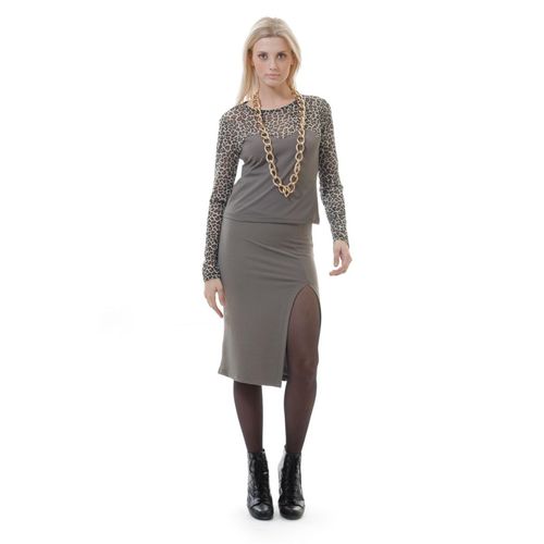 Leopardenmuster-Detail-Top