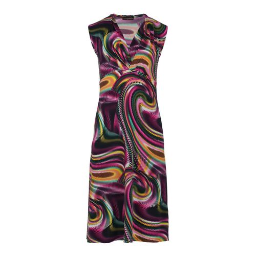 Mouwloze Empire Line-jurk in moerbei print