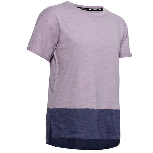 Under Armour Kurzärmel Crew Neck Purple Damen geladenes T-Shirt 1355585 554