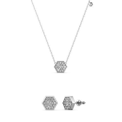 Sechseck-Sets - Silber und Kristall