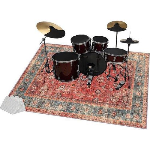 Percussie-Mat Geluidsisolatie - Drielaags - Stabiliteit - 120 x 100 cm - Schwarz