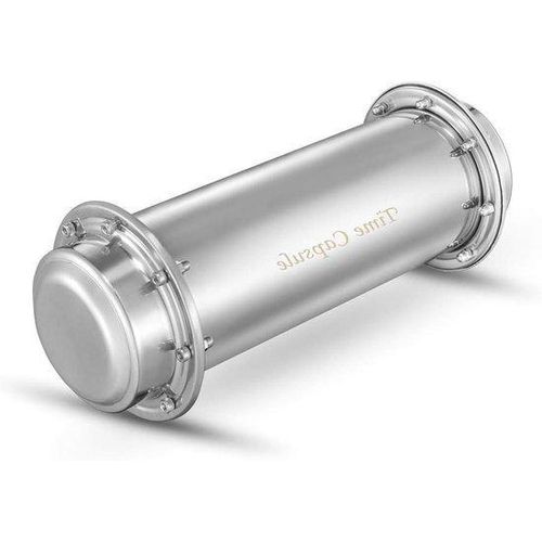 Wasserfestes Behältnis - Zukunft Bewahren - Edelstahl - 259 cm - Silber