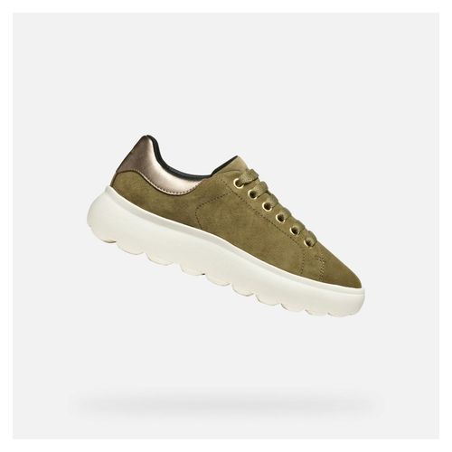 Geox Khakifarbene Damen-Sneaker Spherica EC4.1 40