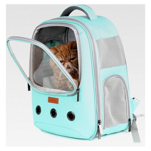 Katzen- und Hunderucksack für kleine Tiere - Fluggesellschaften zugelassen, grün