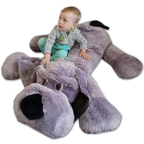 Grote Pluche Knuffelbeer in Grau für Kinder und Erwachsene