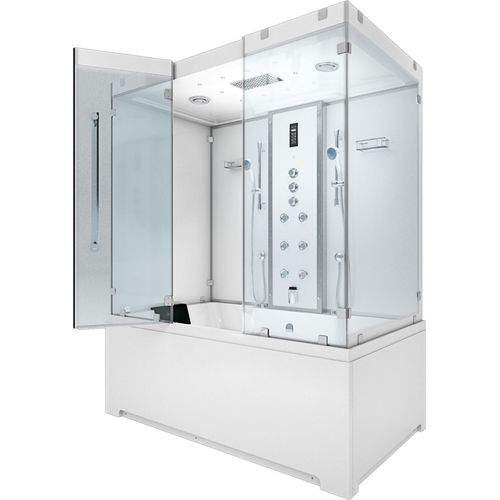 Kombination Badewanne Dusche K80-WS-TH-A-EA Duschtempel 100x180 cm OHNE Zusatzoption