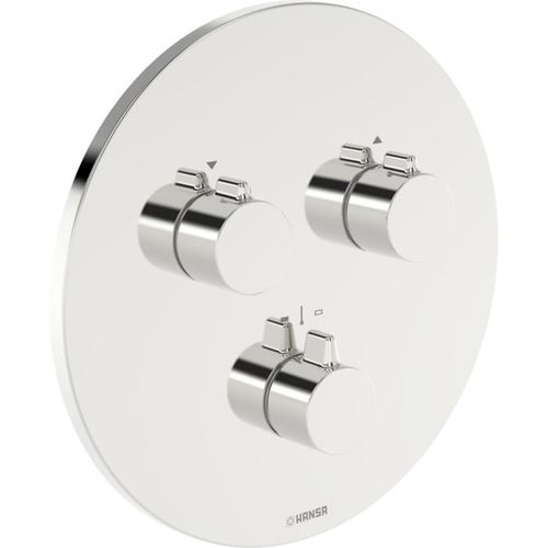 Hansa HANSAEASYMIX 8872 Fertigmontageset 88729052 EasyMix, Fertigset für zwei Abgänge, rund chrom