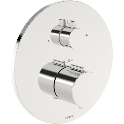 Hansa HANSAEASYTHERM 8862 Thermostat 88629245 Fertigmontageset, Fertigset für zwei Abgänge, rund chrom