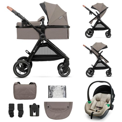 Kinderkraft Kinderwagen 3in1 Esme Pro / Kombikinderwagen, Kinderkraft:Sand Beige