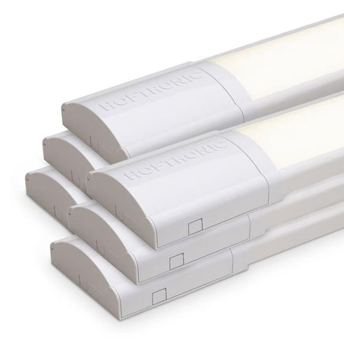 hoftronic LED-Leiste 60 cm 18W 2520 Lumen 4000K IP20 Weiß 6er Set