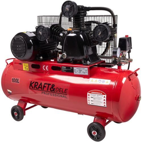 Kompressor 100L 400V 3 Zylinder Ölkompressor Luftkompressor Druckluftkompressor