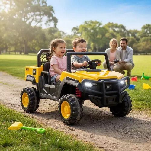 Kinder Elektroauto CAT UTV – Offiziell lizenziertes 2-Sitzer Fahrzeug