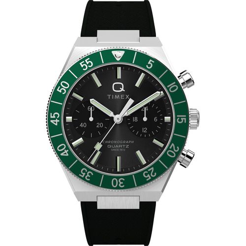 Timex Q Timex Continental Heren Horloge Zwart TW2Y56100