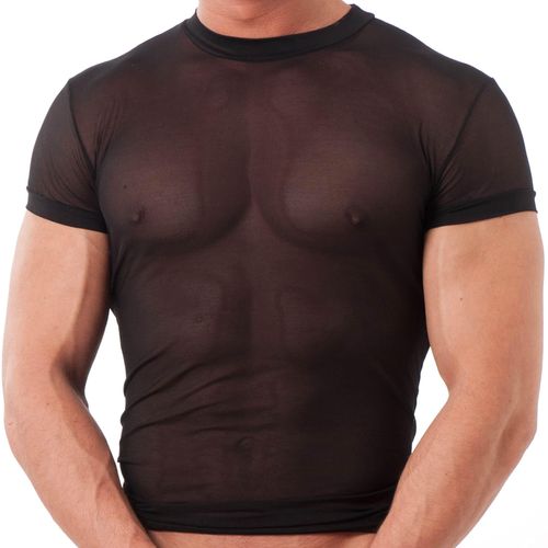 Transparentes T Shirt aus Mesh