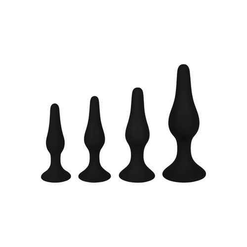 Analplug-Set aus Silikon, 4 Größen