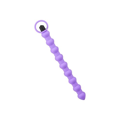 Silikon-Analkette mit Vibration, 28 cm