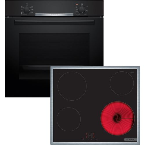 Bosch HND615LS62 Herdset XXL-Backofen 3D-Heißluft AutoPilot LCD-Display