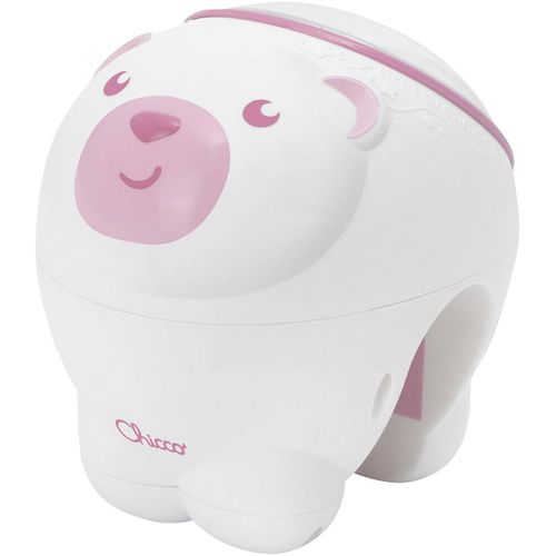 Nachtlicht CHICCO "Projektor Eisbär, rosa", Kinder, Gr. H: 20,4cm, rosa, Leuchten Nachtlicht, mit Projektor und Soundfunktion