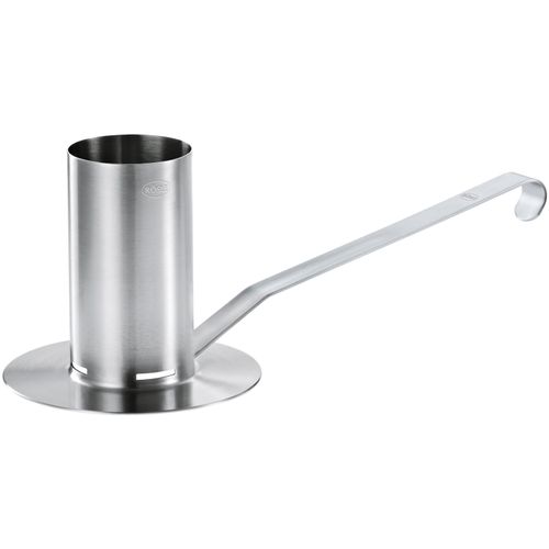 Hähnchenbräter RÖSLE "25078", silber (silberfarben), B:12,5cm H:11,2cm T:30,5cm Ø:6cm, Edelstahl, Backbleche, Hähnchenbräter, für Grill und Backofen, spülmaschinengeeignet