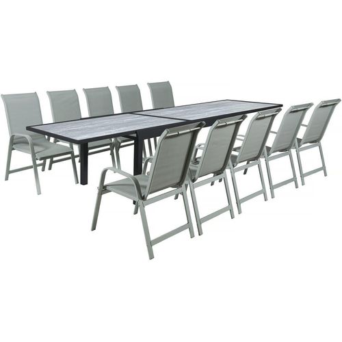 GARTEN-ESSMÖBELENSEMBLE lagos Taupe