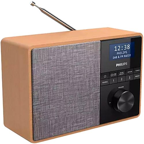 PHILIPS Radio "TAR5505", braun (hellbraun), B:20,66cm H:14cm T:10,6cm, Radios, Radio