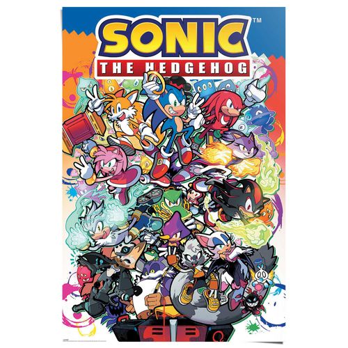 Poster REINDERS "Sonic The Hedgehog - sonic comic characters", bunt (farbe bild(er): bunt), B:61cm H:91,5cm T:0,1cm, Papier, Bilder, Poster