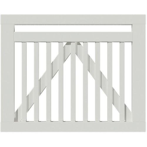 Plus Tor Linea 100 x 80 cm RAL 9010 Weiß